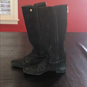 Tory Burch Black suede boots!